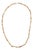 1970s 14k Yellow Gold Modernist Tapered Bar Link Necklace For Sale