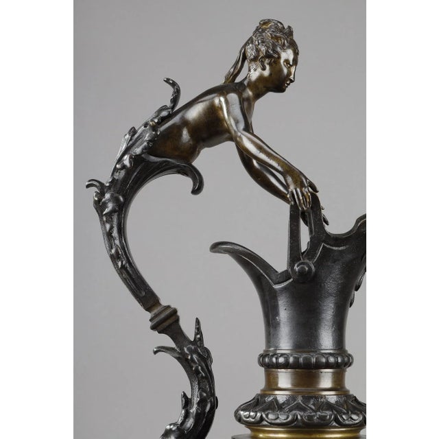 Decorative Bronze Ewers in the Renaissance Style, Set of 2 For Sale - Image 9 of 18