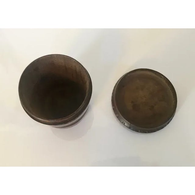 Traditional Antique Early 19th Century George III Carved and Turned Mahogany Treen Box For Sale - Image 3 of 13