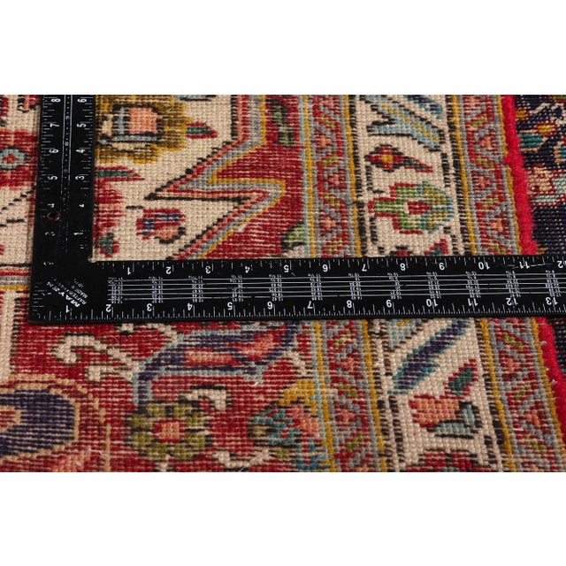 Textile Antique Persian Tabriz Rug, 06'07 X 09'05 For Sale - Image 7 of 10