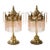 1960s Brass & Crystal Table Lamps - a Pair For Sale