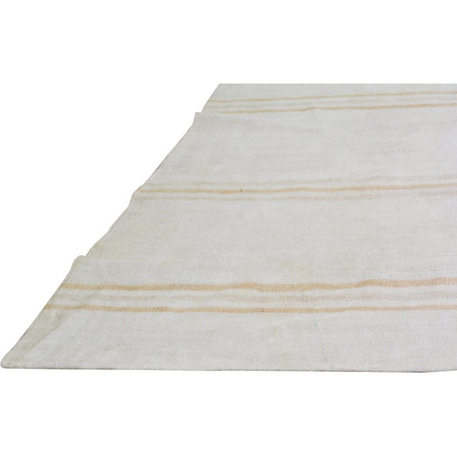 Vintage Turkish Flatweave Hemp Rug, 6'4''x10'7'' For Sale - Image 4 of 6
