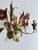 Vintage Passeri Florentine Floral Chandelier in Hand-Painted Wrought Iron, Italy, 1960s For Sale - Image 11 of 15