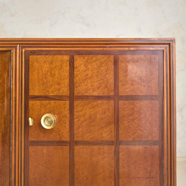 French French Rosewood Sideboard with Brass Hardware, 1940s For Sale - Image 3 of 11