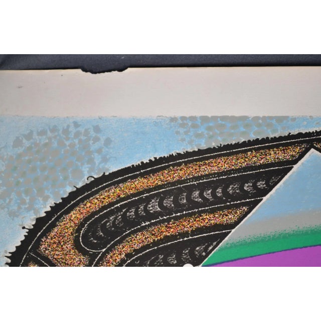 Anton Cetin (Born in 1936) “Face With Long Braids” Lithograph Signed and Numbered 17/150. For Sale - Image 6 of 9