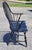 Farmhouse Vintage Set 6 Rustic Black Painted Windsor Chairs For Sale - Image 3 of 13