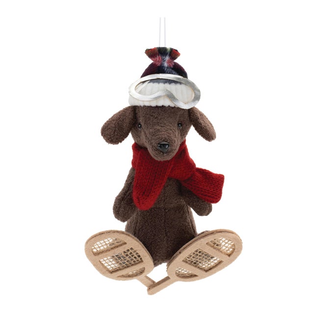 2020s Plush Ski and Snowboard Dog Ornament (Set of 6) For Sale - Image 5 of 8