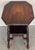 Brown Spanish Two-Tier Walnut Console Side Table With Carved Legs and Stretcher For Sale - Image 8 of 13
