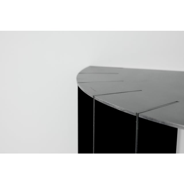 Blue Moon Console by Franck Robichez for Dritsh, Paris, 1990s For Sale - Image 6 of 11