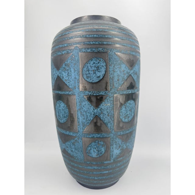 Industrial Brutalist Ankara Floor Vase by Heinz Siery for Carstens Tönnieshof, 1960s For Sale - Image 3 of 18