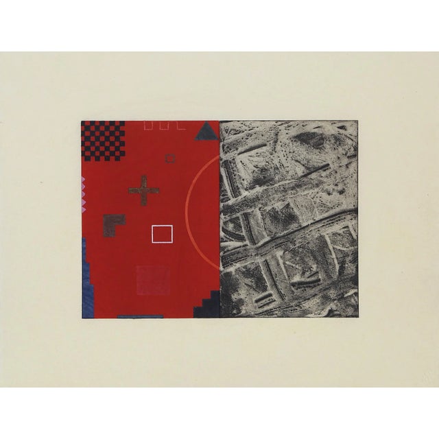 Op Art Birnham Wood 2, David Shapiro Etching & Aquatint on Sekishu For Sale - Image 3 of 3