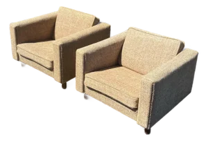 Vintage 1960s Hans Wegner Ge 300 Lounge Chairs for Getama, Denmark