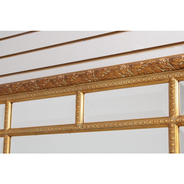 Traditional Bombay Co. Multi Beveled Glass Panel Gold Mirror For Sale - Image 3 of 16