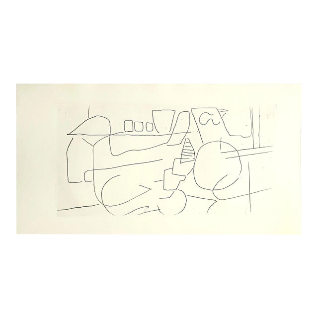 André Lanskoy - Composition - Original Etching 1960 For Sale