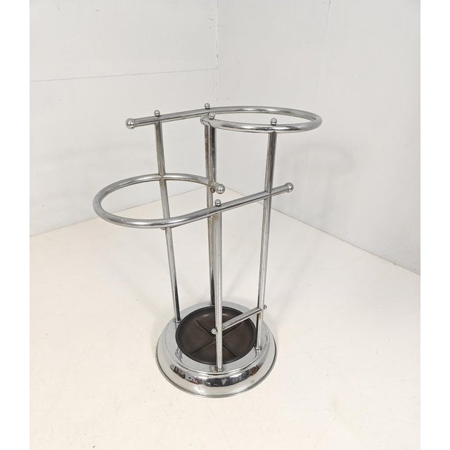 Black Art Deco Umbrella Stand, France, 1920s For Sale - Image 8 of 12