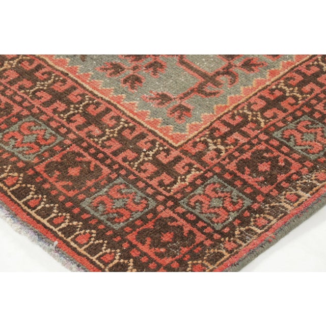 Rug & Kilim Antique 20th Century Khotan Runner With Pomegranate Motifs & Lattice - Rug & Kilim For Sale - Image 4 of 8