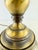 Metal Vintage Hollywood Regency Antique Brass Candlestick Table Lamp With Black Shade For Sale - Image 7 of 13