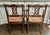 Brown Pair of Regency Style Mahogany Armchairs With Blue and White Chinoiserie Cushions For Sale - Image 8 of 11