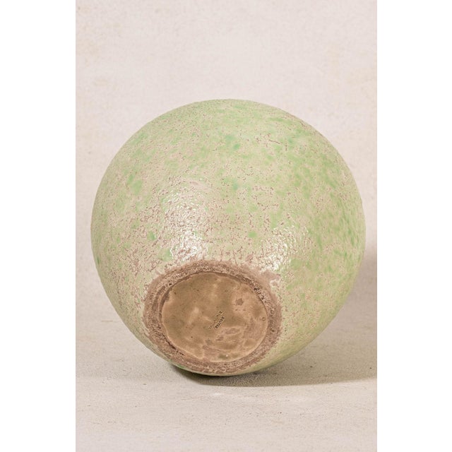 1940s 1940s French Green Vase/Jug | Stamped by Maker ‘Vallauris’ For Sale - Image 5 of 5