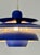 1980s Vintage Scandinavian Blue Multi-Shade Pendant Lamp from El-Light, Denmark, 1970s For Sale - Image 5 of 8