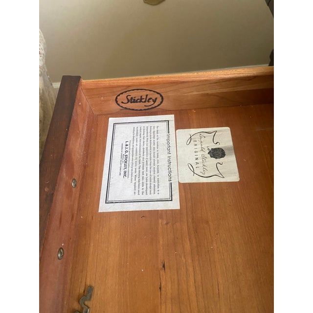 Stickley End Table - 2 available 18th Century Hepplewhite Sold Separately Purchased c 1994 Unique Clipped Edge detail...