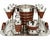 Vintage Brown Leather & Stainless Steel Ice Bucket, Glasses, Shaker & Bowl Set- 10 Pieces For Sale - Image 10 of 10