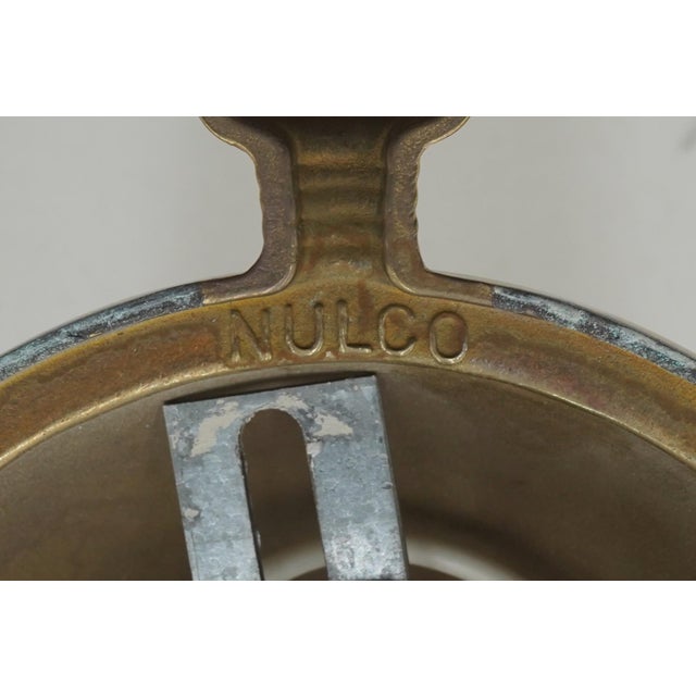 1980s Pair Colonial Williamsburg Style Brass Lighted Wall Sconces For Sale - Image 10 of 10