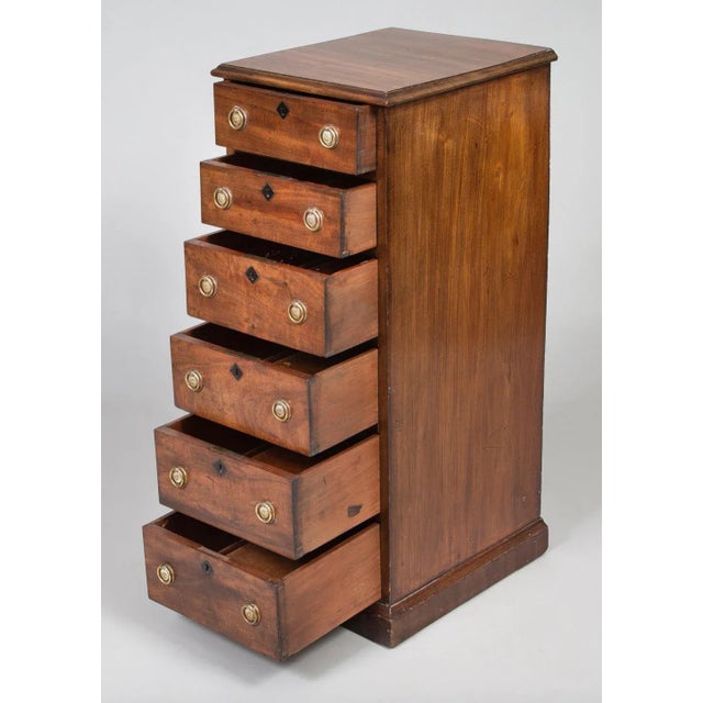 Mid 19th Century Georgian Mahogany Six-Drawer Chest For Sale - Image 5 of 10