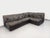 Vintage Corner Sofa in Black Leather with Integrated Bed, 1970s, Set of 3 For Sale - Image 13 of 18
