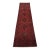 Turkmen Runner 2’6” X 9’5” Red Wool Tribal Hand-Knotted Oriental Rug For Sale