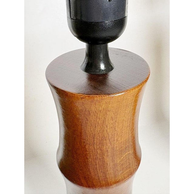 Cylindrical Wooden Table Lamps, France, 1990s, Set of 2 For Sale - Image 11 of 14