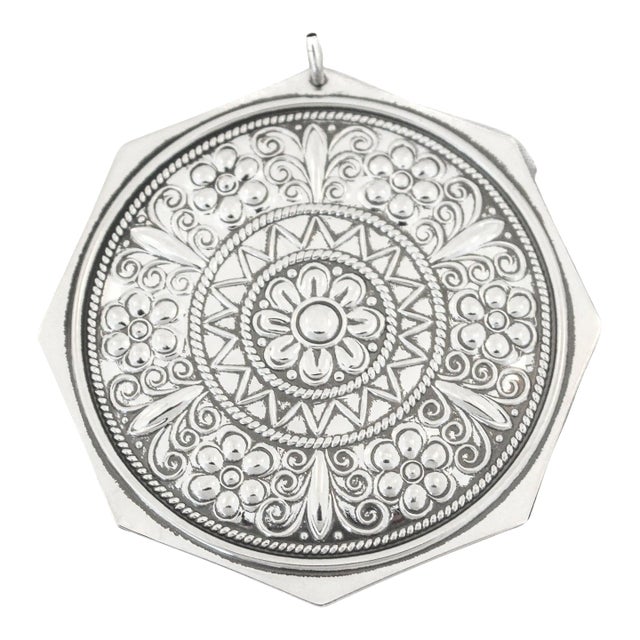 1970s Sterling Christmas Seven Swans Ornament For Sale