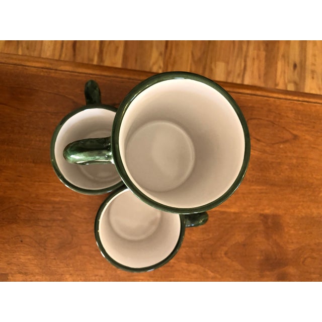 Red Vietri Ucello Rosso Christmas Mugs- Set of 4 For Sale - Image 8 of 8