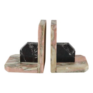 Art Deco Marble Bookends, France, 1930s, Set of 2 For Sale