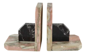 Art Deco Marble Bookends, France, 1930s, Set of 2
