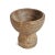 Rustic Vintage Old Wood India Mortar Cup For Sale - Image 3 of 5