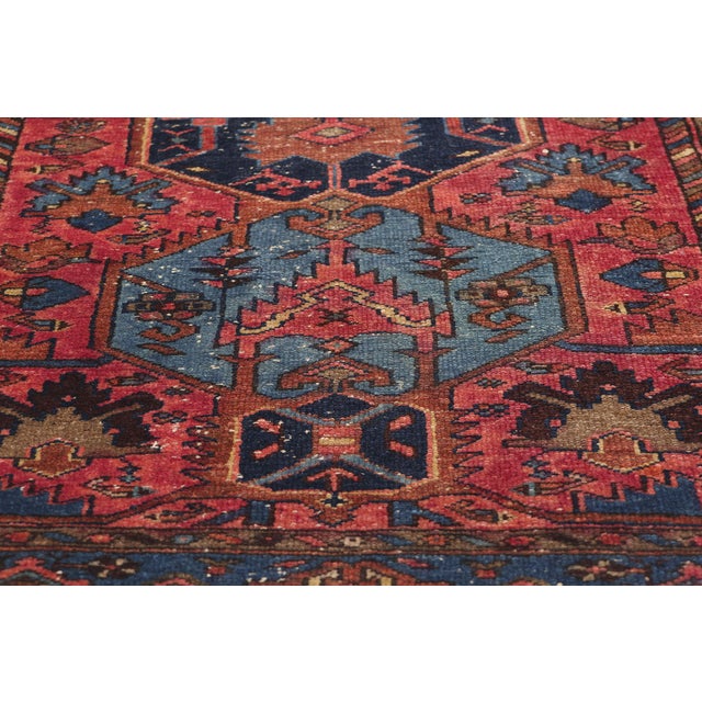 Early 20th Century Antique Persian Malayer Rug, 03'05 X 06'00 For Sale - Image 5 of 10