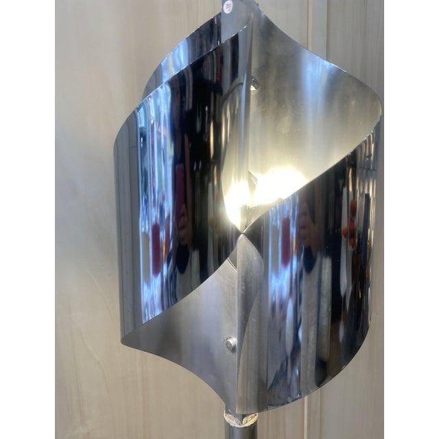 Ivory Vintage Italian Floor Lamp by Goffredo Reggiani, 1960s For Sale - Image 8 of 9