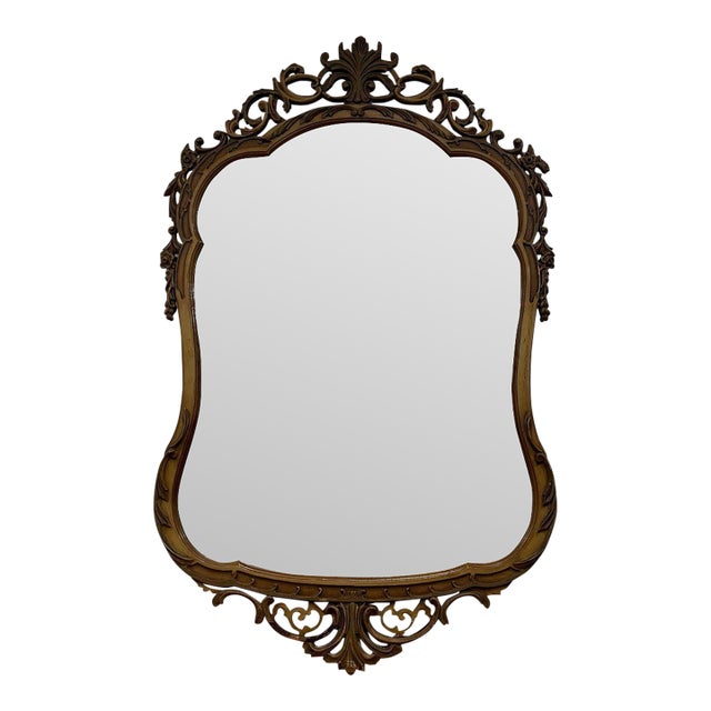 Vintage Louis XV–Style Rococo Revival Mirror For Sale
