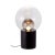 Contemporary Clear and Smoky Gray Glass Table Lamp with Black Base by Sebastian Herkner for Pulpo & Rosenthal For Sale - Image 3 of 3