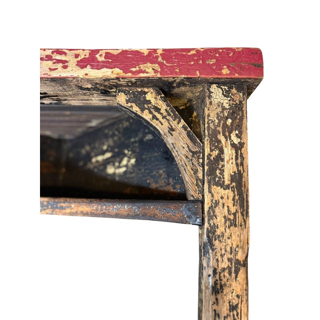 Vintage Painted Tavern Americana Poker Card Game Table For Sale - Image 6 of 17