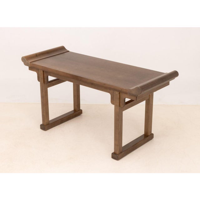 Asian Modern Wood Console Table For Sale In New York - Image 6 of 10