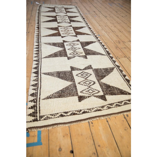 1990s Vintage Distressed Kurd Rug Runner - 3'2" x 11'7" For Sale - Image 5 of 11