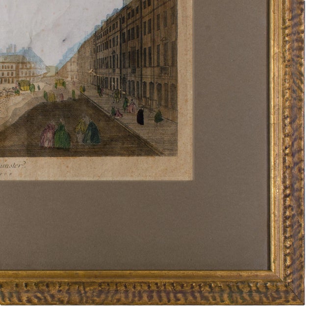 1766 Georgian Print, A View of the Grand Palace of Westminster, Vue D’optique, For Sale In Savannah - Image 6 of 7