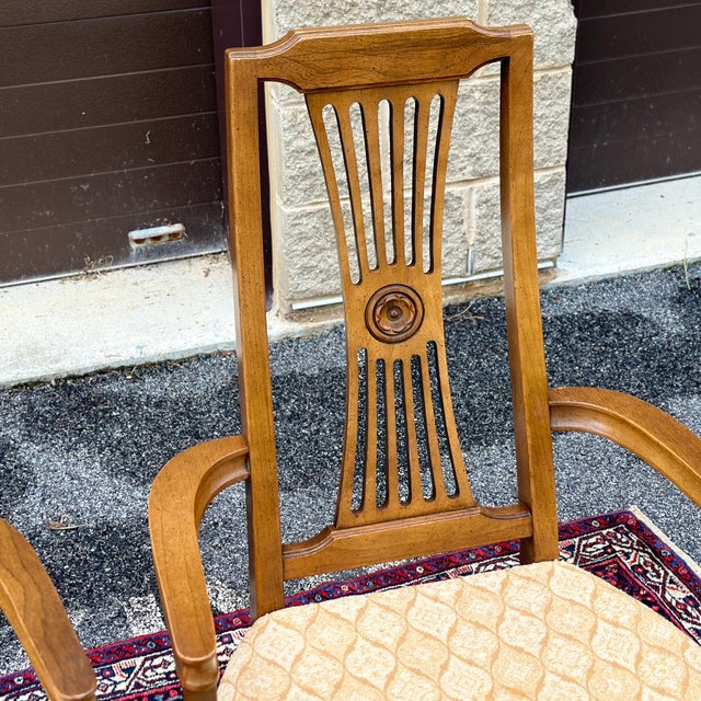 Mid 20th Century Mid-Century Statesville Chair Co. Dining Armchairs - a Pair For Sale - Image 5 of 12