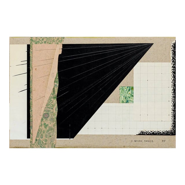 Composition - Original Mixed Media by B. Conte - 1995 1995 For Sale