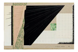 Composition - Original Mixed Media by B. Conte - 1995 1995