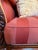 Antique Late Regency William IV Mahogany Settee in Clarence House Wool Stripe For Sale - Image 12 of 13