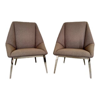 Thayer Coggin Origami Accent Chairs - a Pair For Sale