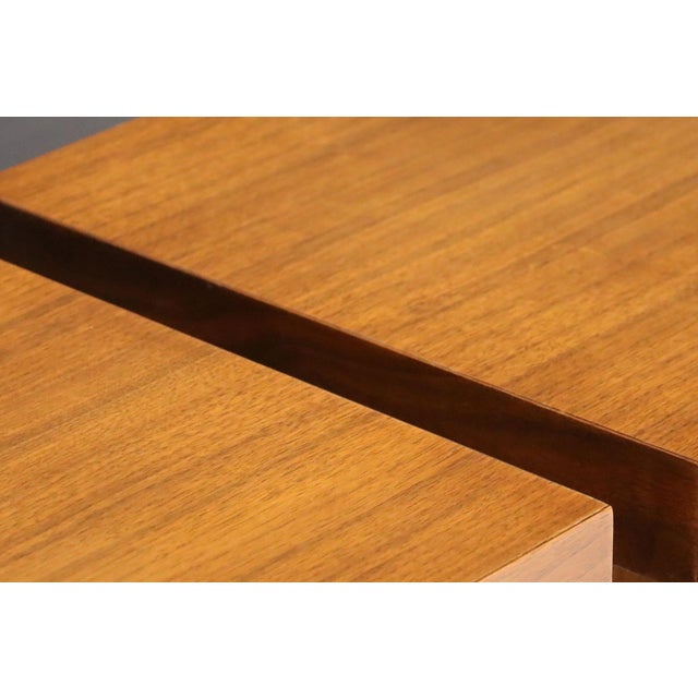 Wood Pair of Cruciform Occasional Tables by Milo Baughman For Sale - Image 7 of 8